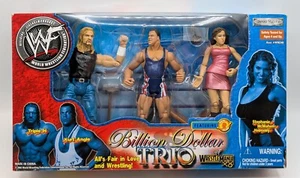 2002 WWF Jakks Billion Dollar Trio Triple H Kurt Angle Stephanie McMahon 003 - Picture 1 of 8