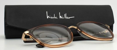 Gafas de montura completa NICOLE MILLER Riviera C01 marrón dorado para mujer 51-18-135 B:41 Foto 1 de 4