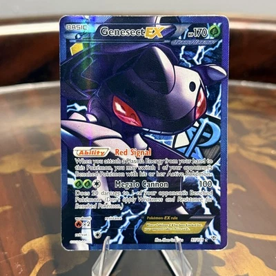 2013 Pokemon Genesect EX Team Plasma 97/101 Plasma Blast Holo DMG - Image 1 of 4