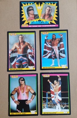 Merlin WWE WWF GOLD Series 1992 Black cards x 17 Wrestling - Image 1 of 4