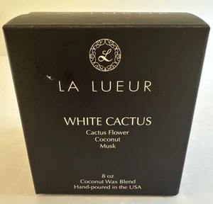 NEU La Lueur Kerze (8 oz) - Weißer Kaktus. Kokoswachsmischung Kerze - Bild 1 von 3