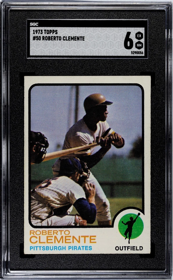 1973 Topps #50 Roberto Clemente Salón de la fama SGC 6 certificado excelente # 5290056 Foto 1 de 2