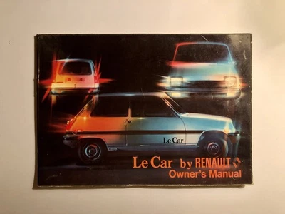 Renault Le Car Owners Manual 1980 – Lecar  - Image 1 of 4
