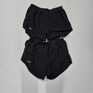 Pantalones Cortos para Correr Under Armour Mujeres Medianos Negros Sueltos Heatgear Atléticos Correr - Imagen 1 de 9