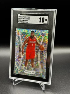 2020-21 Panini Prizm Zion Williamson #8 Fast Break Prizm Flashback SGC 10 - Foto 1 di 2