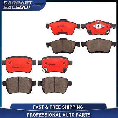 Juego de pastillas de freno de disco delanteras y traseras Brembo para Fiat 500L 2014-2018 Foto 1 de 3