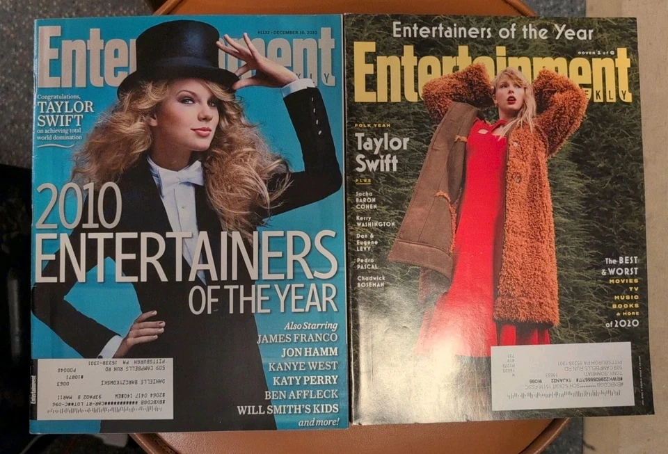 Lot Of 2 Entertainment Weekly: Year End issue 2010 & 2020  Taylor Swift - Image 1 of 1