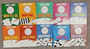 Großdruck Merriam-Webster Puzzles 10 Hefte Set (Gehirnspiele Großdruck) - Bild 1 von 1