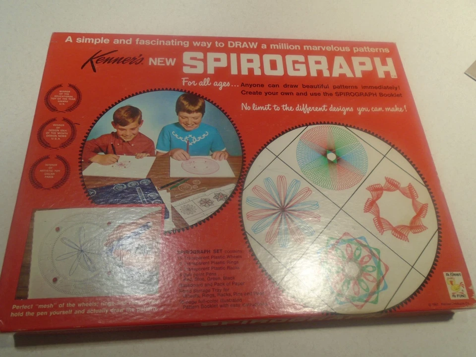 Kenner's SPIRÓGRAFO 1967 Juego de Dibujo Nº 401 Excelente Estado Foto 1 de 4
