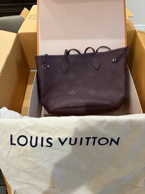 Nuevo en caja Louis Vuitton Neverfull MM vino/marrón M46599 con bolsa Foto 1 de 4