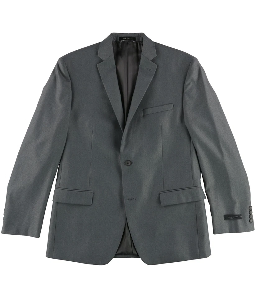 Chaqueta Blazer Marc New York Hombre Textura Clásica Dos Botones, Gris, 40 Regular Foto 1 de 1