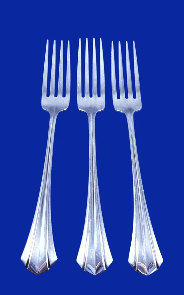Oneida RUSHMORE Deluxe Stainless Flatware -- Set of 3 Dinner Forks 7 1/2" - Image 1 of 1