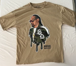 Dogg Supply By Snoop Dogg Unisex Graphic Print small Tee Shirt Tan - Picture 1 of 8