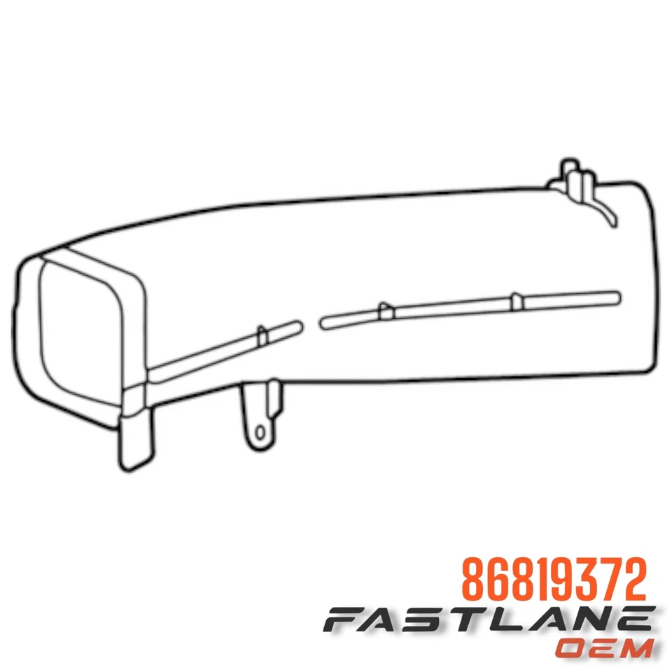 Chevrolet Corvette 2020-2024 rotor delantero derecho conducto de aire nuevo OEM 86819372 Foto 1 de 4