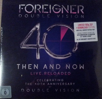 FOREIGNER - DOUBLE VISION - 40TH THEN AND NOW - 2-LP W/BLU-RAY - BRAND NEW! - Image 1 of 4