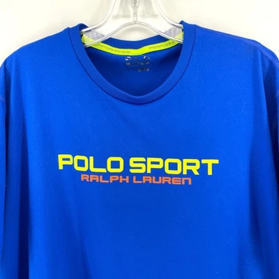 Футболка мужская Polo Sport Ralph Lauren Performance XL синяя для тренировок в спортзале - Изображение 1 из 4