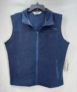Mountain Khakis Pop Top Vest Mens Large Twighlight Blue Classic Fit Fleece NEW - Picture 1 of 9