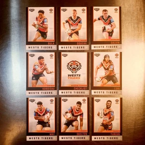 2025 NRL Elite Wests Tigers Base Team Set (9 Cards) - Picture 1 of 2