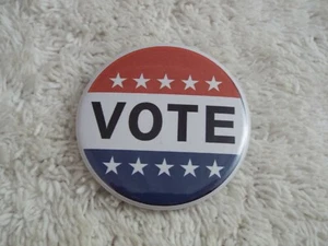 Vote ~ 2-1/4" Button Pinback Pin (A20) - Picture 1 of 2
