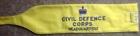 British HOME FRONT CIVIL DEFENCE CORPS HEADQUARTERS ARMBAND FREE POSTAGE