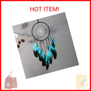 Dream Catcher with Bicolor Mesh, Handmade Dark Tone Dreamcatcher with Black and  - Picture 1 of 2