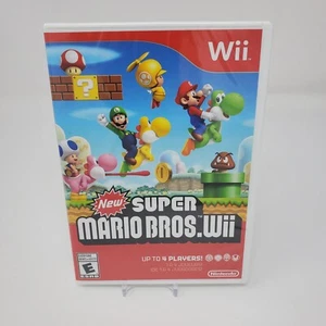 New Super Mario Bros. Wii (Nintendo Wii, 2009) White Case New - Picture 1 of 5