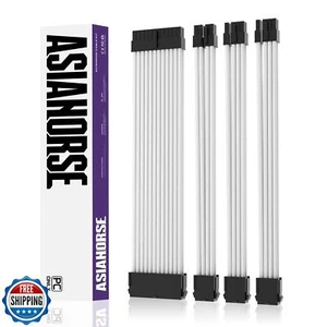 AsiaHorse 18AWG Cavo di prolunga dell'alimentatore Manicotto personalizzato Mod PC Audio Video Pow - Foto 1 di 5