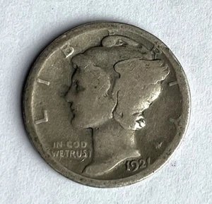 1921 Mercury Dime - Picture 1 of 2