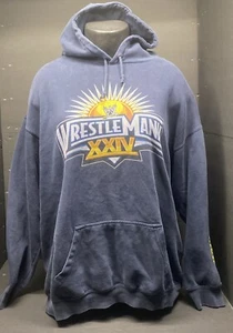 2008 Wrestlemania XXIV Orlando Florida Hoodie XL No Size Tag Check Measurements - Picture 1 of 10