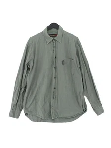 Napapijri Women's Shirt XL Green 100% Other Long Sleeve Collared Basic - Picture 1 of 7
