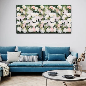6 Stück Künstliche Seide Blume Rose Wandpaneele Hochzeit Party Veranstaltungsort Dekor 60*40 cm~ - Bild 1 von 16