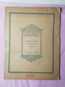 Schirmer's Library Vol. 367 - Rubinstein Pianoforte Album Vol. 1, 1896 - Picture 1 of 5