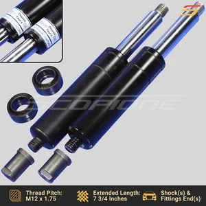 7.75" Bolt On Lambo Vertical Door Kit Shocks + End Caps, Bearings: 500-1000lbs - Picture 1 of 16