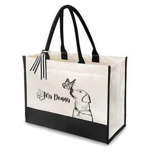 Canvas Tote Bag For Womenbeach Bagcat Gifts For Cat Loversbride Tote Bag Bridal - Picture 1 of 6