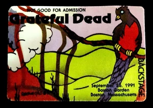 Grateful Dead Backstage Pass Puzzle Rainforest Boston MA 9/26/91 9/26/1991 Bird - Picture 1 of 12