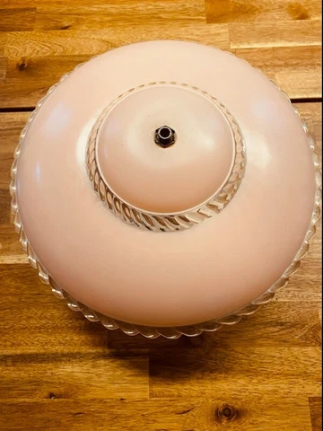 Pink Art Deco Clam Light Cover
