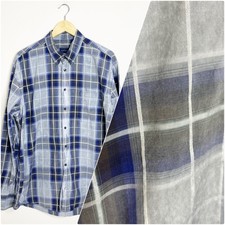 Scott Barber Mens Plaid Button Down Shirt Size XL