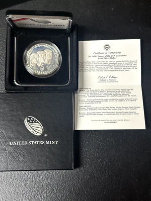2013 U.S Mint Girl Scouts of America Centennial Silver Dollar w/CoA - Image 1 of 4