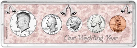 Our Wedding Year Coin Gift Set, 1977 Cover