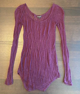 Express lila leichter Pullover mit Strukturmuster - XS - Bild 1 von 4