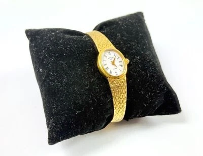 90s Vintage Rotary Watch Ladies Petite Ladies Cocktail Wristwatch Gold Plated - Image 1 of 4