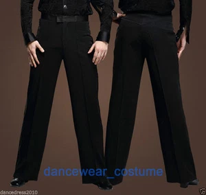 Herren Junge Party Ballsaal Latin Tango Modern Salsa Wettbewerb Tanzhose Hose - Bild 1 von 7