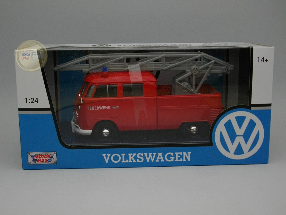 Volkswagen Type 2 (T1) "Fire Truck with Aerial Ladder" Motormax 1:24 - MX79584FT - Immagine 1 di 1