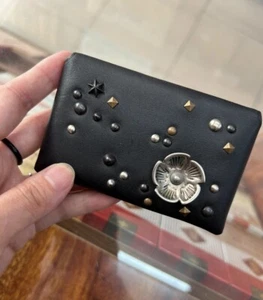 Coach 1941 Rivet Tea Rose Card Case - Picture 1 of 3