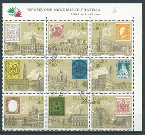 1985 ITALIA USATO BLOCCO DA FOGLIETTO ANTICHI STATI - K24 - Picture 1 of 1