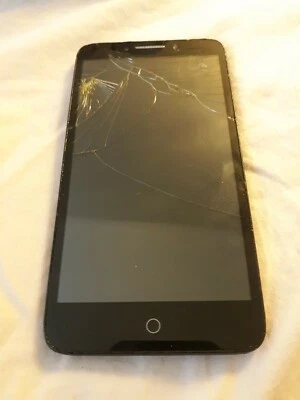 ALCATEL Fierce XL 5054N  16GB Silver MetroPCS Android Phone,Cracked screen AS IS - Image 1 of 2