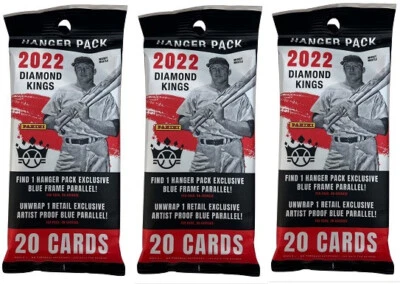 3x 2022 Panini Diamond Kings EXCLUSIVE MLB Baseball 20-Card Factory Sealed Packs - Image 1 of 2