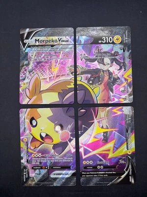 Box Fresh Morpeko V-Union (Set of 4) SWSH290 SWSH: Sword & Shield Promo Cards - Image 1 of 2