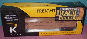 K Line O Scale Operation Iraqi Freedom Supply Crates Freight Car - Picture 1 of 4