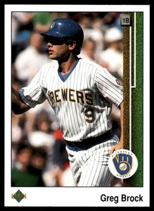 1989 Upper Deck #543 Greg Brock - Picture 1 of 2